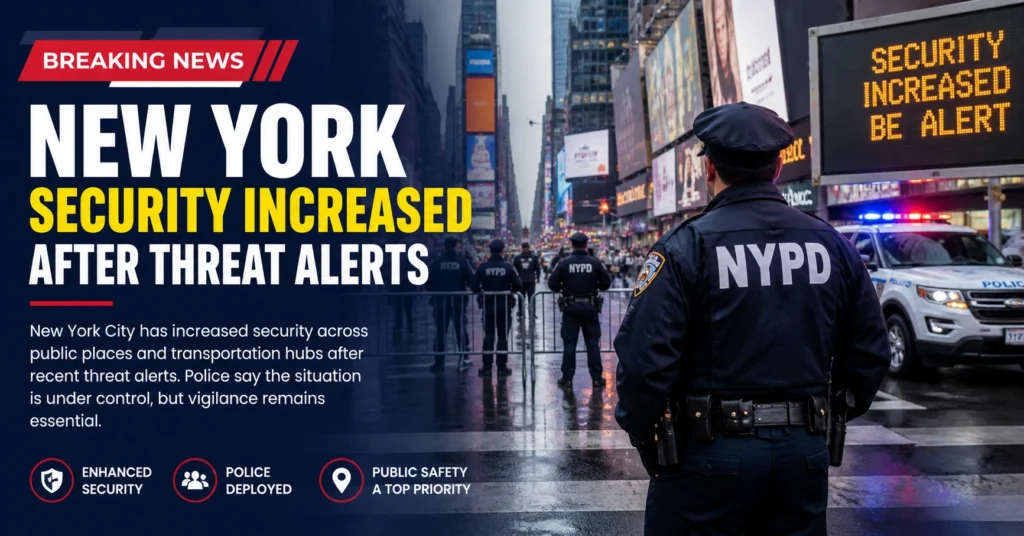 🚨 Security Heightened Across New York City Following Threat Alerts